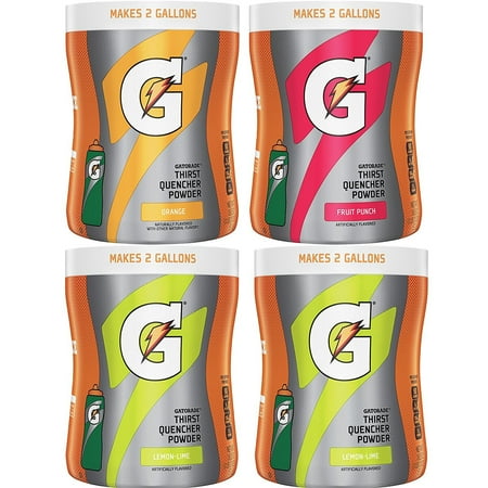 Gatorade Thirst Quencher Powder Variety Pack, 18.3 Ounce, 4 Canisters
