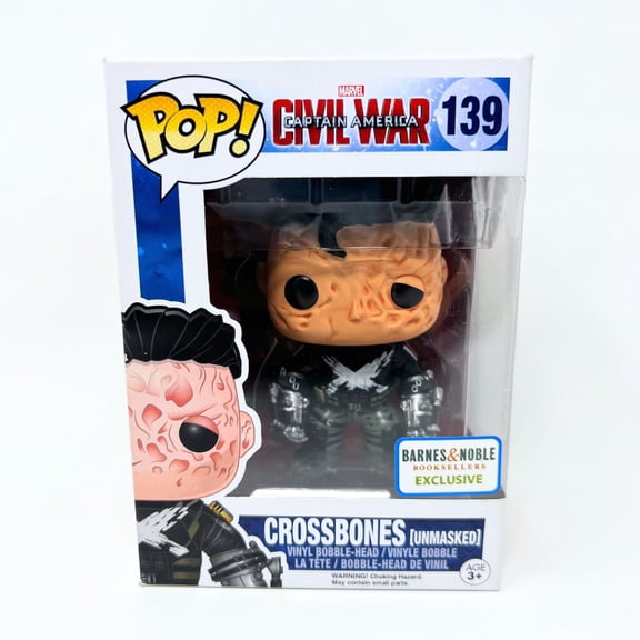Funko Pop Civil War Captain America Barns & Noble Crossbones Unmasked