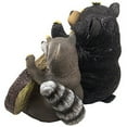 thumbnail image 4 of Black Bear and Raccoon Faux Wood Welcome Sign Statue with Reminder to Wipe Your Feet in Outdoor Garden Decor Sculptures & Yard Art for Front Porch, Patio or Deck As Rustic Housewarming Gifts, 4 of 4
