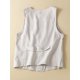 thumbnail image 4 of QUTETN Women'S Solid Color Tank Tops Linen Button- Sleeveless V-Neck Summer Leisure Vest, 4 of 4