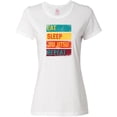 thumbnail image 3 of Inktastic Eat Sleep Jiu Jitsu Repeat Women's T-Shirt, 3 of 5