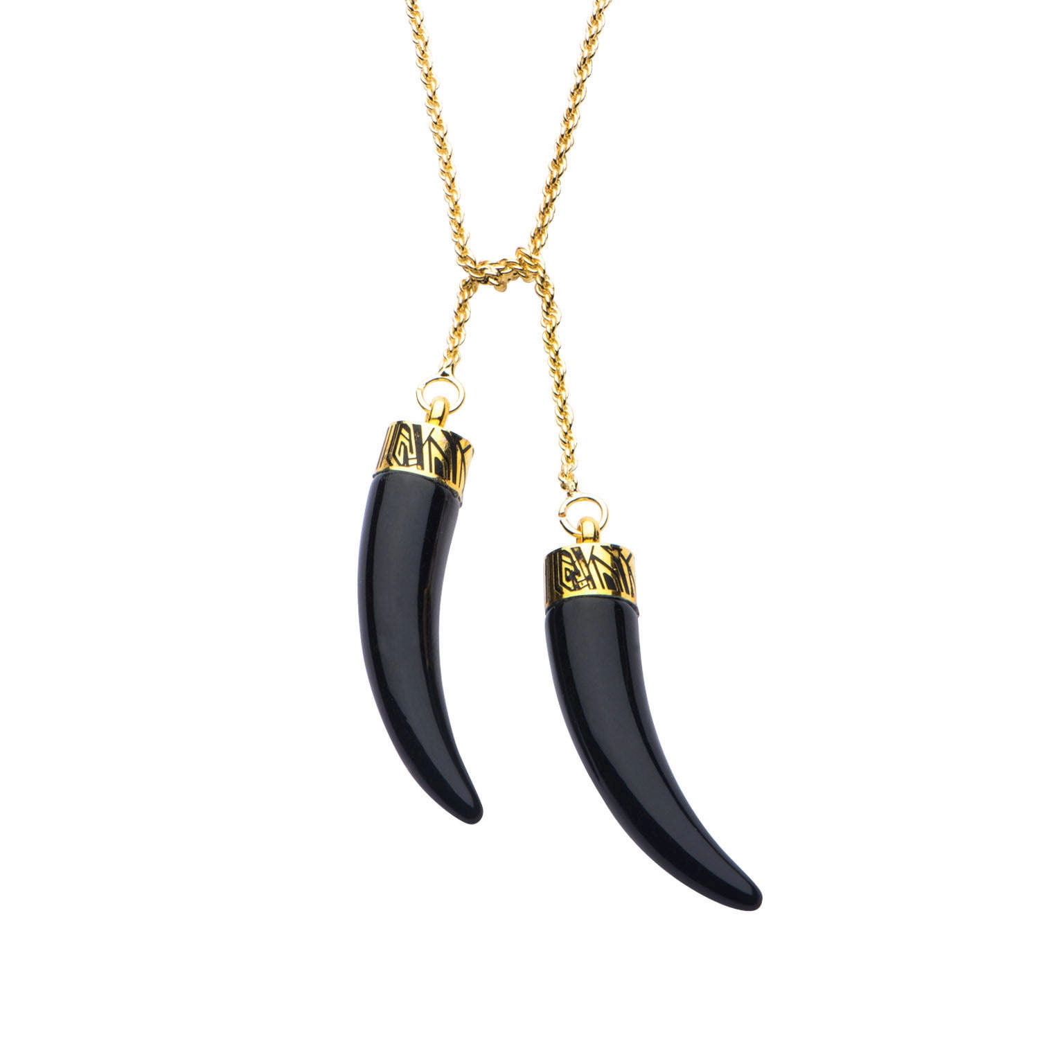 Marvel Black Panther Two Claw Stainless Steel Pendant Necklace