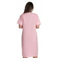 thumbnail image 3 of Dreamcrest Short Sleeve Button Front Duster 8518-ROY-XL (Coral Plaid, Small), 3 of 3