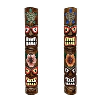 Chesapeake Bay Ltd. Set of 2 Sea Turtle & Plumeria Flower Hand-Carved Wall Decor