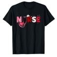 thumbnail image 1 of AALJY Nurses Valentines Day Hearts Stethoscope Gif For Girls Women T-Shirt, 1 of 5