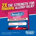 thumbnail image 5 of Benadryl Extra Strength Antihistamine Allergy Relief Tablets, 24 Count, 5 of 10