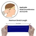 thumbnail image 4 of Lsque Navy Pattern Sweatbands Sports Headband for Men & Women - Moisture Wicking Athletic Cotton Terry Cloth Sweatband for Tennis, Basketball, Running, 4 of 9