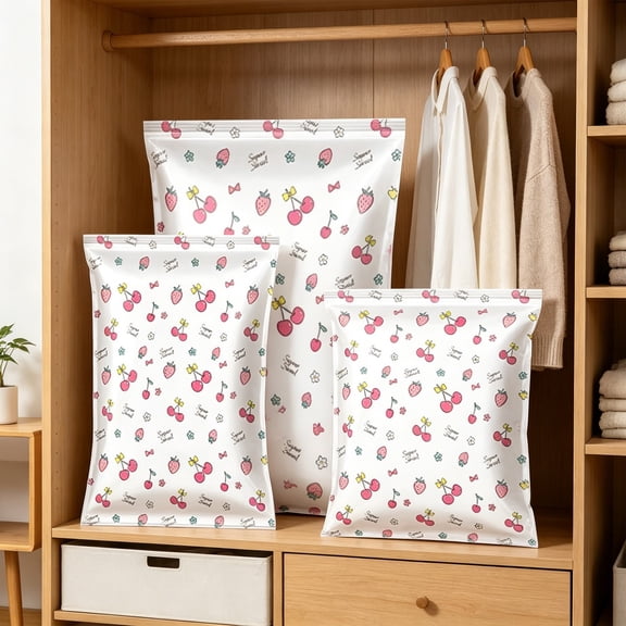 YOTQUSKI Space Saving Compression Bags, Storage Bags for Bedding, Non-Pump Thickened Storage Bag Series Singles Pack, Used for Quilt, Clothing, Blankets