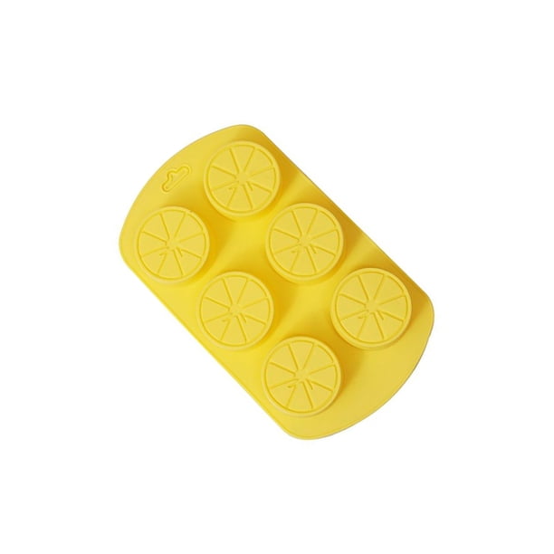 Molde de silicona para pasteles de 6 cavidades resistente al calor, utensilios para hornear alimentos complementarios para bebés, bandeja para Herramientas y accesorios para hornear Amarillo Bearachild HA080523-01