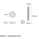 thumbnail image 5 of 4 juegos de bujes y pernos de junta de cuello con tornillo para suministro de bajo de guitarra eléctrica, 5 of 7