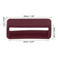 thumbnail image 2 of Uxcell Watch Band Strap Loops Silicone Watch Holder Keeper for 22mm Width Watch Band, Wine Red 4 Pack, 2 of 5