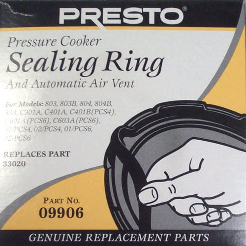 Presto Pressure Cooker Sealing Gasket Ring 09903 2 Pk 