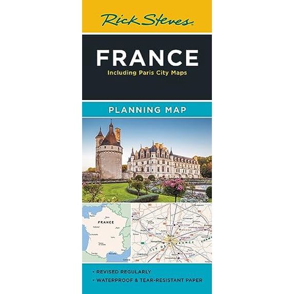 Pre-Owned Rick Steves France Planning Map: Including Paris City Maps, 9781641715935, 1641715936, Paperback, 2 edition