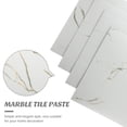 thumbnail image 3 of BRIGHTFUFU 4Pcs Tile Stickers for Bathroom White PVC Floor Stickers Non-Slip Self-Adhesive Marble Flooring, 3 of 8