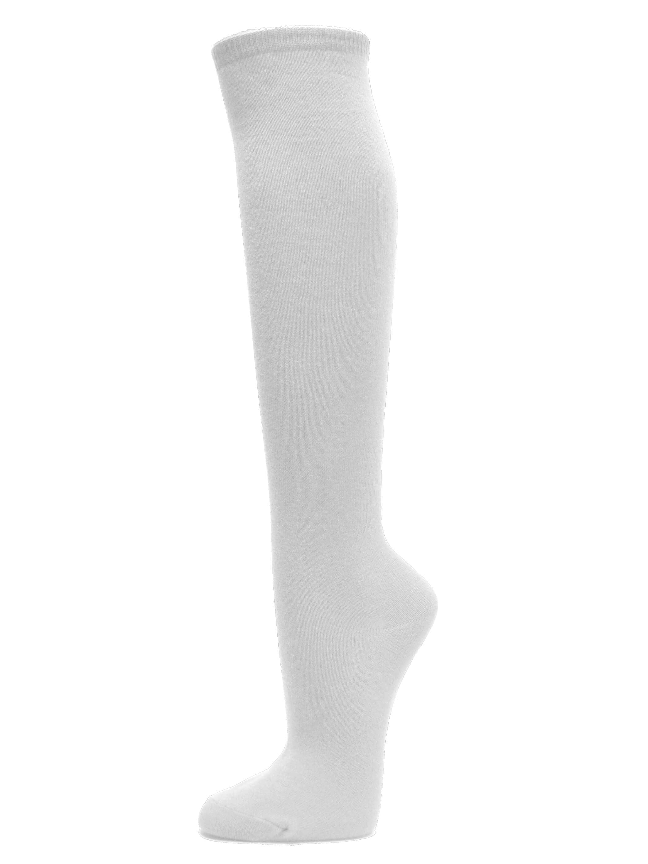 Couver Cotton Plain Fashion Casual Ladies / Girls Cute Knee High Socks ...