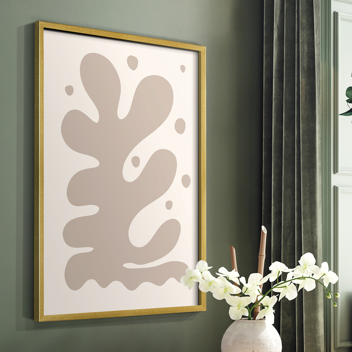 Matisse CCLV in Solid Wood 16 x 20 Framed Print