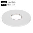 thumbnail image 2 of Uxcell 1pcs Rolls Double Sided Foam Tape PE Sponge Mounting Tape Strong Adhesive Tape Strips(White, 50ft x 3/8" x 1/16") for Paint Wall Hanging Poster Decor, 2 of 5