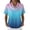 Blue, variant on Minjewel Women's Round Neck Short Sleeve Tie-Dye Print Sweater, Casual Fashion Tops for Women, Comfortable and Breathable for Daily Outfits,Dark Purple,S