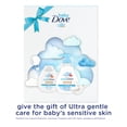 thumbnail image 3 of Baby Dove Moisture Rich Hypoallergenic Holiday Gift for New Moms includes Body Lotion, Body Wash & Bath Sponge for Delicate Skin, 3 Count, 3 of 5