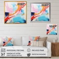thumbnail image 4 of Designart "Paint Storm in Blue and Pink III" Abstract Framed Wall Art Decor - Modern Pink Abstract Fractal Hallway Framed Wall Art Decor, 4 of 6