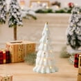 thumbnail image 5 of zhmrfg Christmas Decor-Ceramic Christmas Tree Desktop Ornament, White Miniature House Decoration for Home, Holiday Gift for Christmas, Cute Scene Layout Prop, Adds Cheer Warmth to Your Holiday Decor, 5 of 9