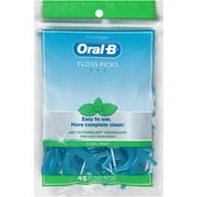 Oral-B Advantage Floss Cool Mint Picks, 45ct
