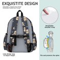 thumbnail image 5 of Golden Retriever Puppy and Dog Paw Backpack for School, Cute School Bag with Adjustable Shoulder Straps and Padded Back, 13.4"x11"x4.7", 5 of 5