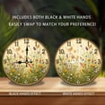thumbnail image 2 of Wildflower Meadow Wall Clock Farmhouse Decor 10-Inch Silent Wooden Wall Clock, Battery Operated (AA Batteries Not Included), Artistic Home Decor, 2 of 7