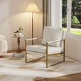thumbnail image 1 of Sillón Individual Tapizado Moderno FurnitureR para Sala o Recámara Beige, 1 of 7