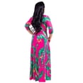 thumbnail image 2 of Women Plus Size Maxi Dress for Women Casual Summer Sundress V-Neck 3/4 Sleeve, 2 of 4
