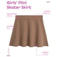 thumbnail image 2 of Sweet Hearts Girls' Skater Skirt - High Waist Stretch Crepe Uniform Skirt: Made in USA (Sizes: 5-18), 2 of 6
