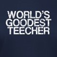 thumbnail image 3 of CafePress - World's Goodest Teecher Women's Dark T Shirt - Women's Traditional Fit Dark T-Shirt, 3 of 4