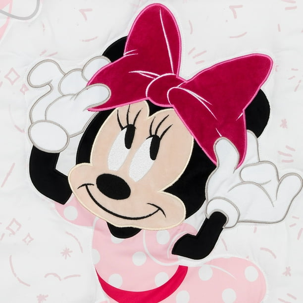Lambs Ivy Disney Baby Minnie Mouse Love 3 Piece Pink Nursery Crib Bedding Set Walmart