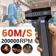 thumbnail image 2 of High-Speed Brushless Motor Turbine Blower with 200,000 RPM, 60m/s Max Airflow, USB-C Fast Charging (45W), 5000mAh x 2 Lithium Batteries, 3-Speed LED Flashlight, Multi-Functional for Dust Removal,, 2 of 6