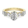 thumbnail image 4 of IGI Certified 2 Carat Oval Shape Lab Grown Diamond Engagement Ring | 14K Yellow Gold | Chrizan Round & Pear Side Stone Diamond Ring | FG-VS1-VS2 Quality Friendly Diamonds, 4 of 6