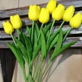 thumbnail image 3 of Mdesiwst 1Pc Real Touch Artificial Flowers Tulips Bouquet Party Home Wedding Fake Bridal Silk Accessory, 3 of 7