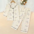 thumbnail image 2 of HFHAPW Girls Pajamas 2PCS Pjs Set Sleepwear Soft Long Sleeve Long Pants Lounge Set,5-6 Y, 2 of 5