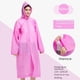 thumbnail image 4 of Ponchos de lluvia para adultos y mujeres, chaquetas de lluvia transparentes, impermeables con capucha, chaqueta de lluvia plegable, abrigos de lluvia de viaje desechables, 4 of 5