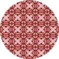 thumbnail image 1 of Ahgly Company Machine Washable Indoor Round Transitional Light Coral Pink Area Rugs, 8' Round, 1 of 7