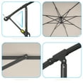 thumbnail image 3 of CHYVARY 8.2 x 8.2ft Patio Offset Umbrellas Outdoor Hanging Market Patio Umbrella, 50+ UV Protection Cantilever Outside Umbrellas for Yard, Pool and Deck,Begie, 3 of 6