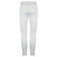 thumbnail image 5 of FASHIONWT Women Lace-Up Eyelet Pants Sexy Punk Slim Leg Skinny Pants, 5 of 6