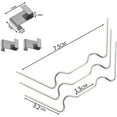 thumbnail image 2 of 100 clips para invernadero para vidrio, clips para ventana de invernadero de acero inoxidable, clips de fijación para panel de vidrio (50 invernaderos Sincero Hogar, 2 of 5