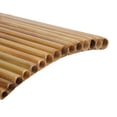thumbnail image 4 of 15 Pipes Pan Flute, Bamboo G Key Panpipes Flute Traditional Chinese Instrument for Beginners Students (Right-Hand), 4 of 9