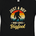 thumbnail image 4 of Inktastic Just a Boy Who Loves Bigfoot Retro Sasquatch Boys Toddler T-Shirt, 4 of 5