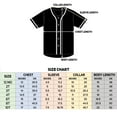 thumbnail image 3 of DIGITMON Kids Baseball Jersey Button Down Premium Two-Striped Sleeve T Shirts Uniform Black White for 16y Teenagers, 3 of 4