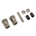 thumbnail image 3 of Dual Drive Extruder Gear, Stainless Steel 3D Gears High Concentricity Principal Axes  For Replacement, 3 of 8