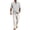 Grey*, variant on RUTAYY Men's Outfits Breathable Long Sleeve Solid Color Shirt with Button Pockets Comfortable Pants Yoga Casual Outdoor Wear Vacation Travel Clothing Sets