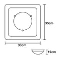 thumbnail image 5 of Lampara De Techo Luz Ideal, Plafón Satélite Cuadrado Madera., 5 of 5