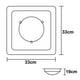 thumbnail image 5 of Lampara De Techo Luz Ideal, Plafón Satélite Cuadrado Madera., 5 of 5