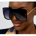 thumbnail image 6 of Women Fashion Sunglasses Oversized Tortoise Lentes Gafas, 6 of 7
